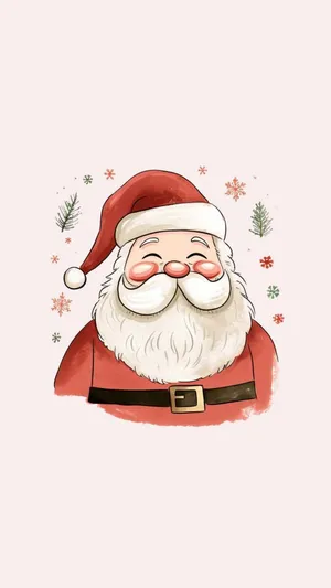 Cheerful_ Santa_ Claus_ Illustration Wallpaper