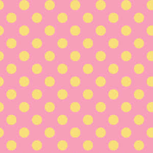 Cheerful Yellow Polka Dot Pattern Wallpaper