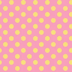 Cheerful Yellow Polka Dot Pattern Wallpaper