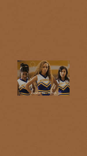 Cheerleader_ Trio_ Aesthetic_ Wallpaper Wallpaper