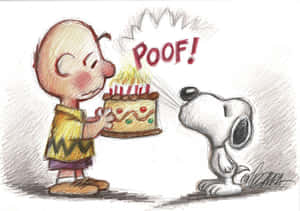 'cheers To Charlie Brown On His Birthday!' Wallpaper
