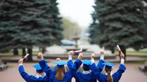 Cheery Graduates Graduation Wallpaper