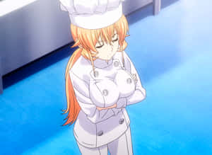 Chef Anime Character Pensive Pose Wallpaper