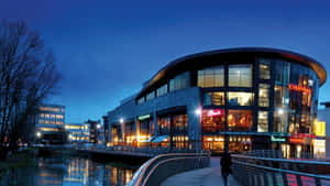 Chelmsford Riverside Dusk Scene Wallpaper
