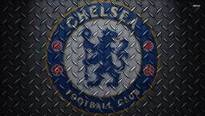 Chelsea Fc Logo Metal Texture Wallpaper