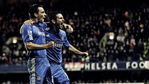 Chelsea Fc Players At Stamford Bridge Wallpaper