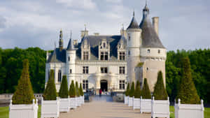 Chenonceau Bridge View Wallpaper