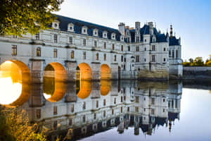 Chenonceau Gold River Wallpaper