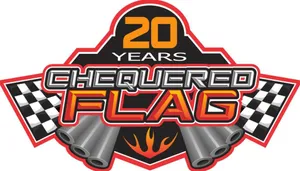 Chequered Flag Waving At A Finish Line Wallpaper