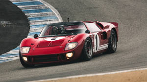Cherry Ford Gt Sports Car Wallpaper