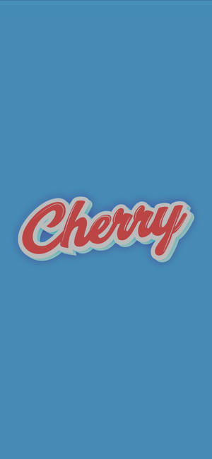 Cherry Simple Blue Aesthetic Wallpaper