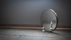 Chess Pawn In Mirror Confidence Wallpaper