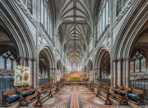 Chester Cathedral Interior View Wallpaper