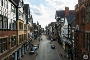 Chester Historic City Centre Street View Wallpaper