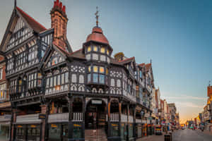 Chester Historic Tudor Style Architecture Wallpaper