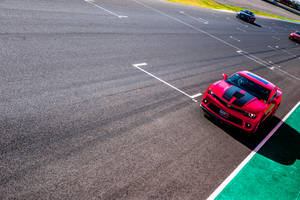 Chevrolet Camaro On Race Track Wallpaper