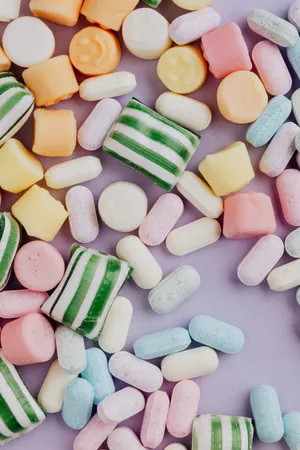 Chewy Pastel Candies Wallpaper