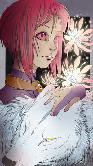 Cheza, The Flower Maiden, In The Enigmatic World Of Wolf's Rain Wallpaper