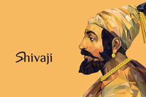 Chhatrapati Shivaji Maharaj Polygon Art Wallpaper