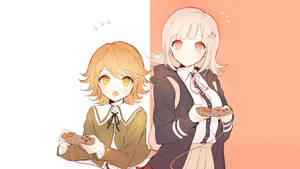 Chiaki Nanami With Chihiro Fujisaki Wallpaper