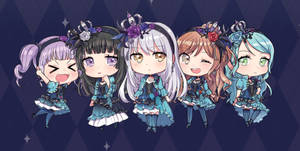 Chibi Anime Bang Dream! Wallpaper