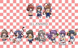 Chibi Clannad Characters Wallpaper Wallpaper