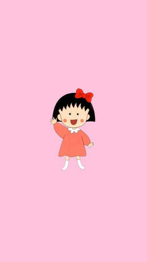 Chibi Maruko Cute Android Wallpaper