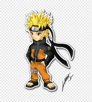 Chibi Naruto And His Friends From The Naruto Universe Wallpaper