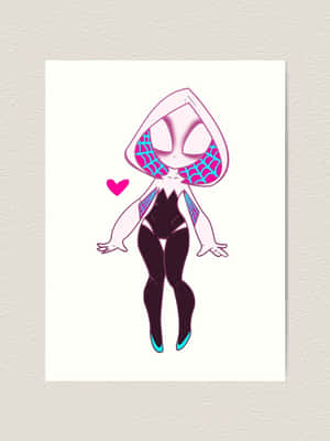 Chibi Spider Gwen Art Wallpaper