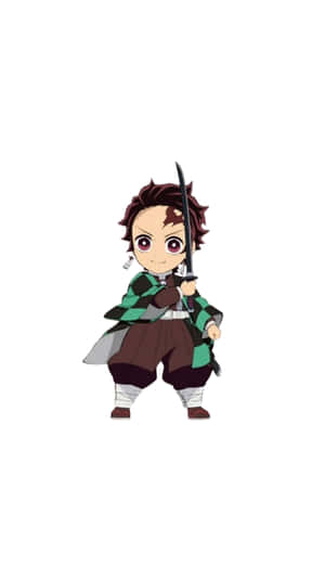 Chibi_ Tanjiro_ Kamado_ Anime_ Character Wallpaper