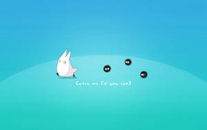 Chibi Totoro Aesthetic Laptop Wallpaper