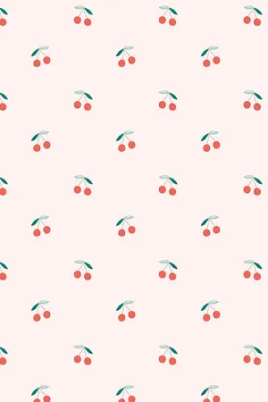 Chic And Cute Cherry Design Wallpaper