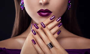 Chic And Trendy Cute Nails Design Wallpaper
