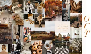 Chic Fall Collage Desktop Wallpaper