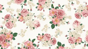 Chic Floral Background Wallpaper