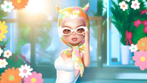 Chic Floral Summer Style Wallpaper