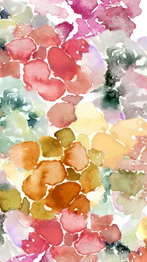 Chic Flower-ish Painting Wallpaper