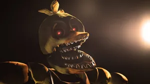Chica The Chicken - Fnaf's Energetic Animatronic Character Wallpaper