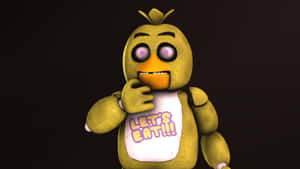 Chica The Chicken's Vibrant Pose Wallpaper