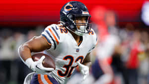 Chicago Bears Running Backin Action Wallpaper