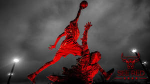 Chicago Bulls Michale Jordan Statue Wallpaper