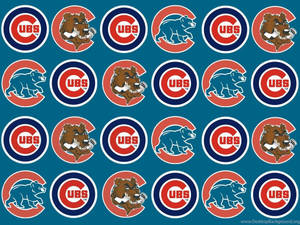 Chicago Cubs Logo Compilation Wallpaper