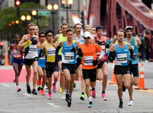 Chicago Marathon Lead Runners Competition Wallpaper