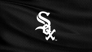 Chicago White Sox Black Mesh Texture Wallpaper