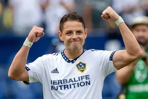 Chicharito Celebrating Victory L A Galaxy Wallpaper