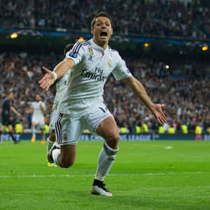 Chicharito Celebration Real Madrid Wallpaper