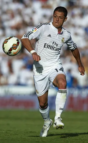 Chicharito Real Madrid Action Shot Wallpaper