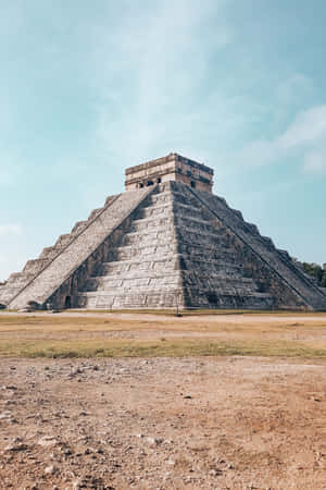 Chichen Itza Mexico Hazy Clouds Wallpaper