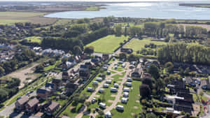 Chichester Aerial View Waterwaysand Homes Wallpaper