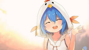 Chicken Anime Girl Hoodie Wallpaper